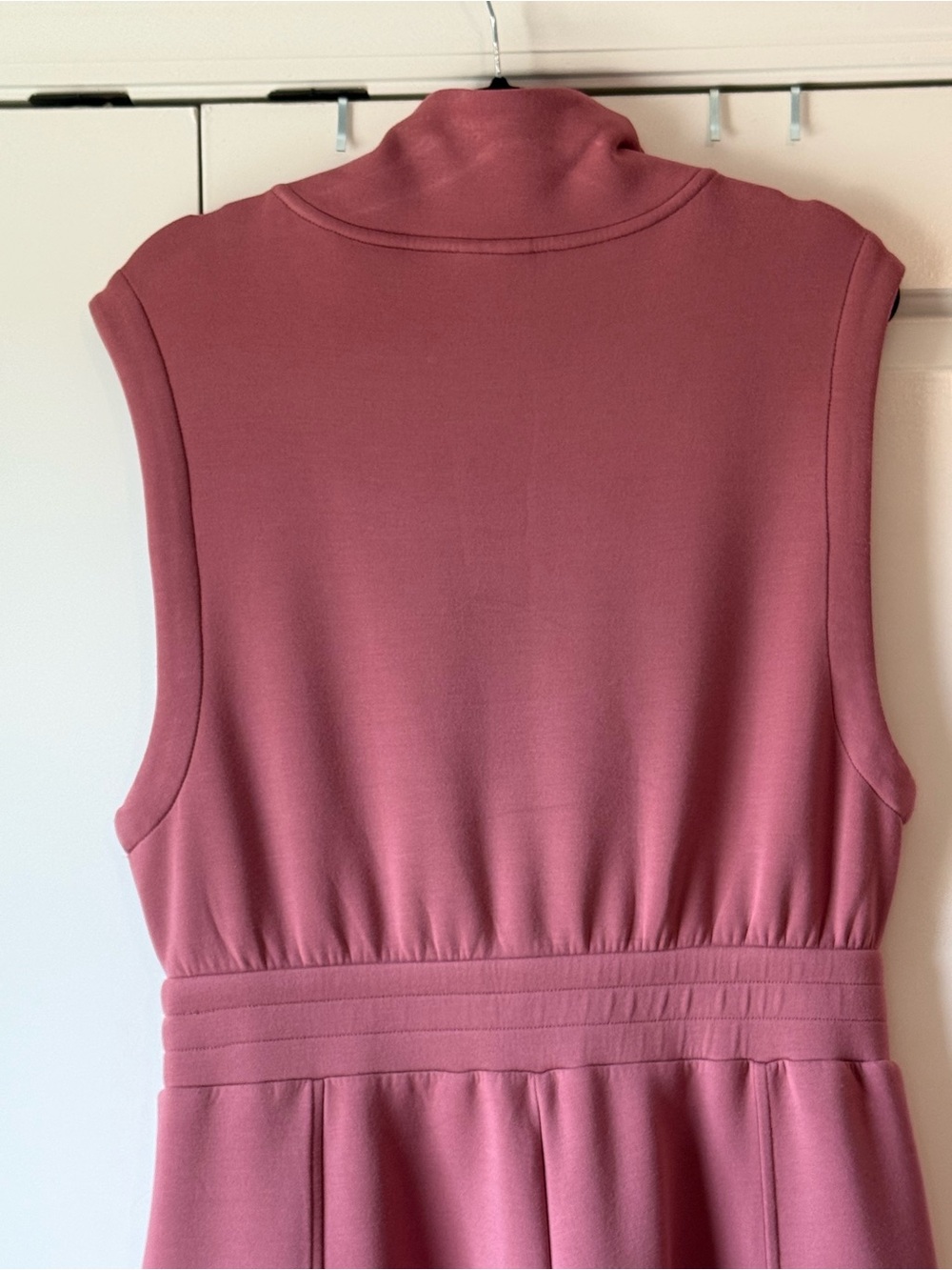 Varley Linvale Playsuit Romper Zip-Front Top Size Large Doublesoft Rose Rosewood - Picture 9 of 15
